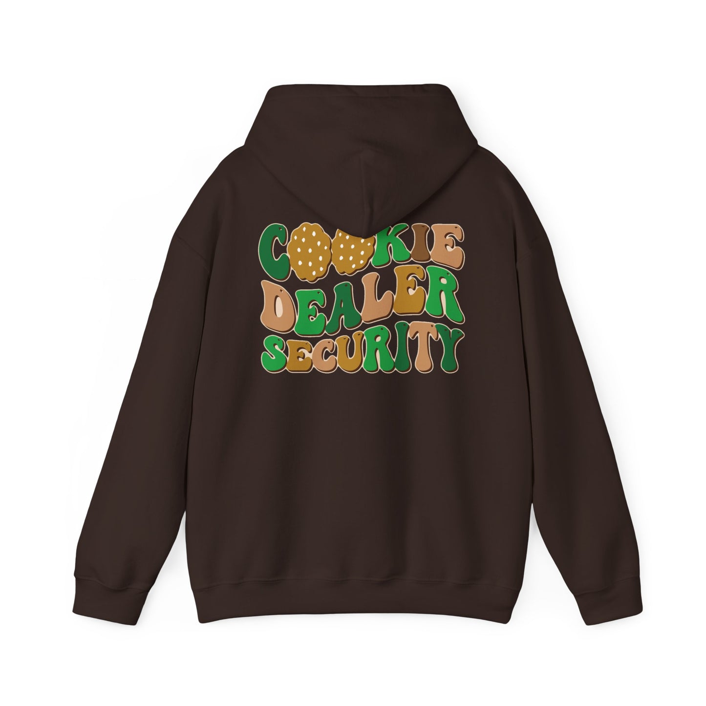 FRONT & BACK DESIGNS ! Girl Scout Mom - Cookie Dealer Security -  Hooded Sweatshirt