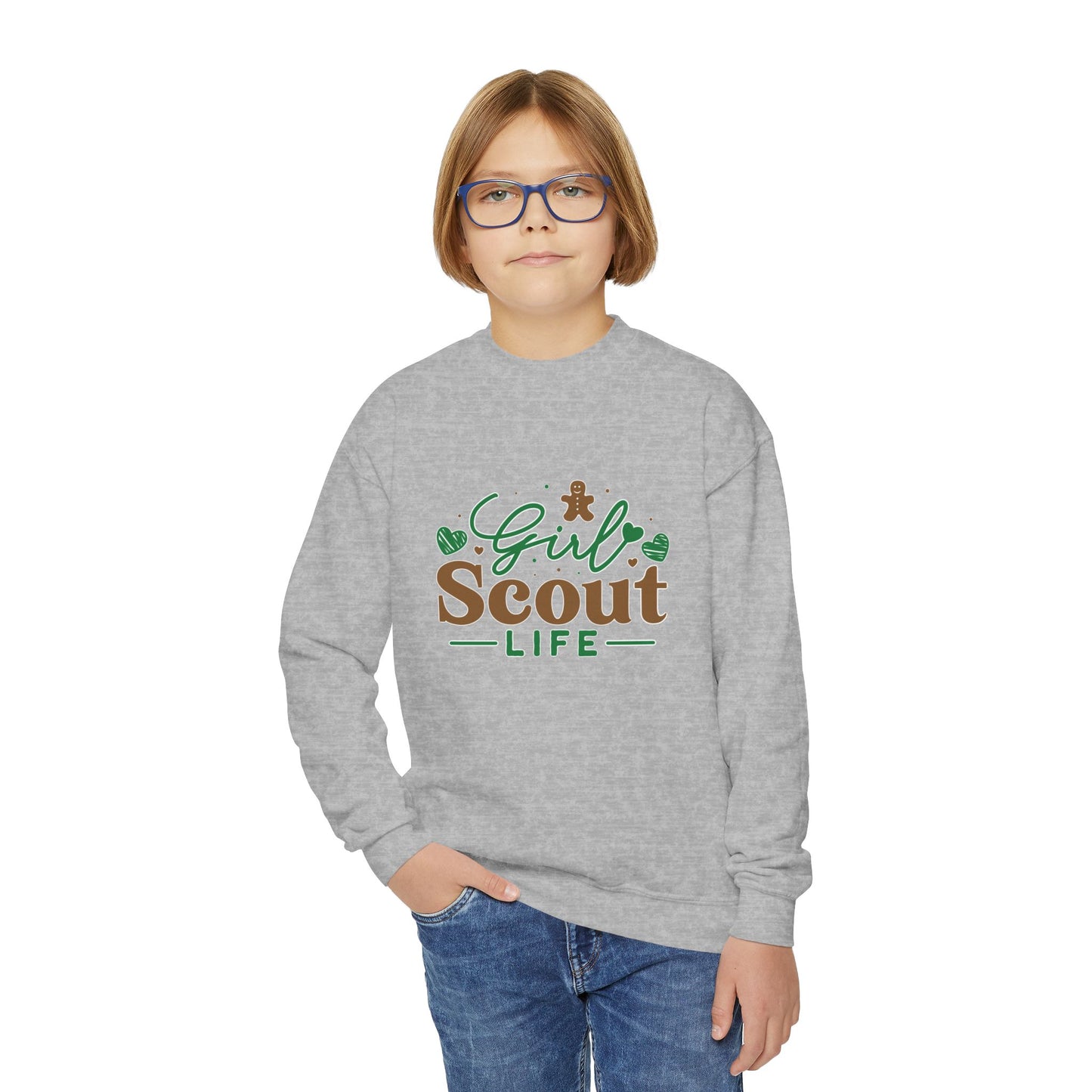 Girl Scout Life  - Youth Crewneck Sweatshirt