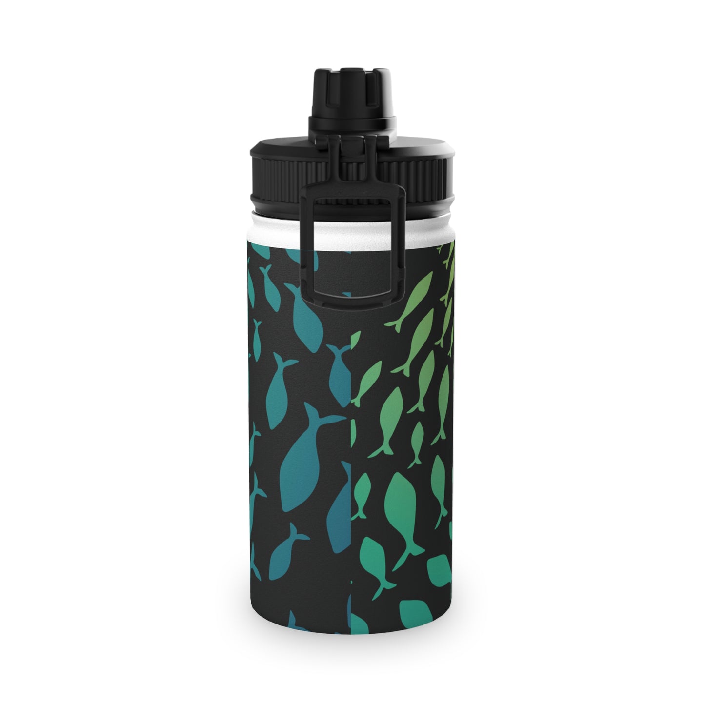 Benton Eels Stainless Steel Water Bottle, Sports Lid - FISH