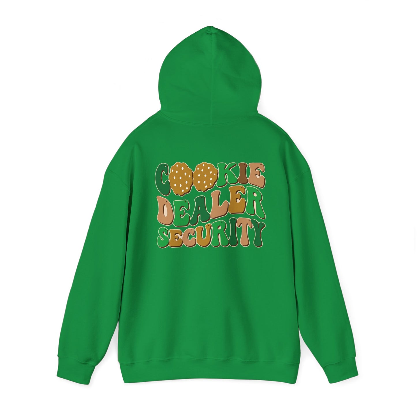 FRONT & BACK DESIGNS ! Girl Scout Mom - Cookie Dealer Security -  Hooded Sweatshirt