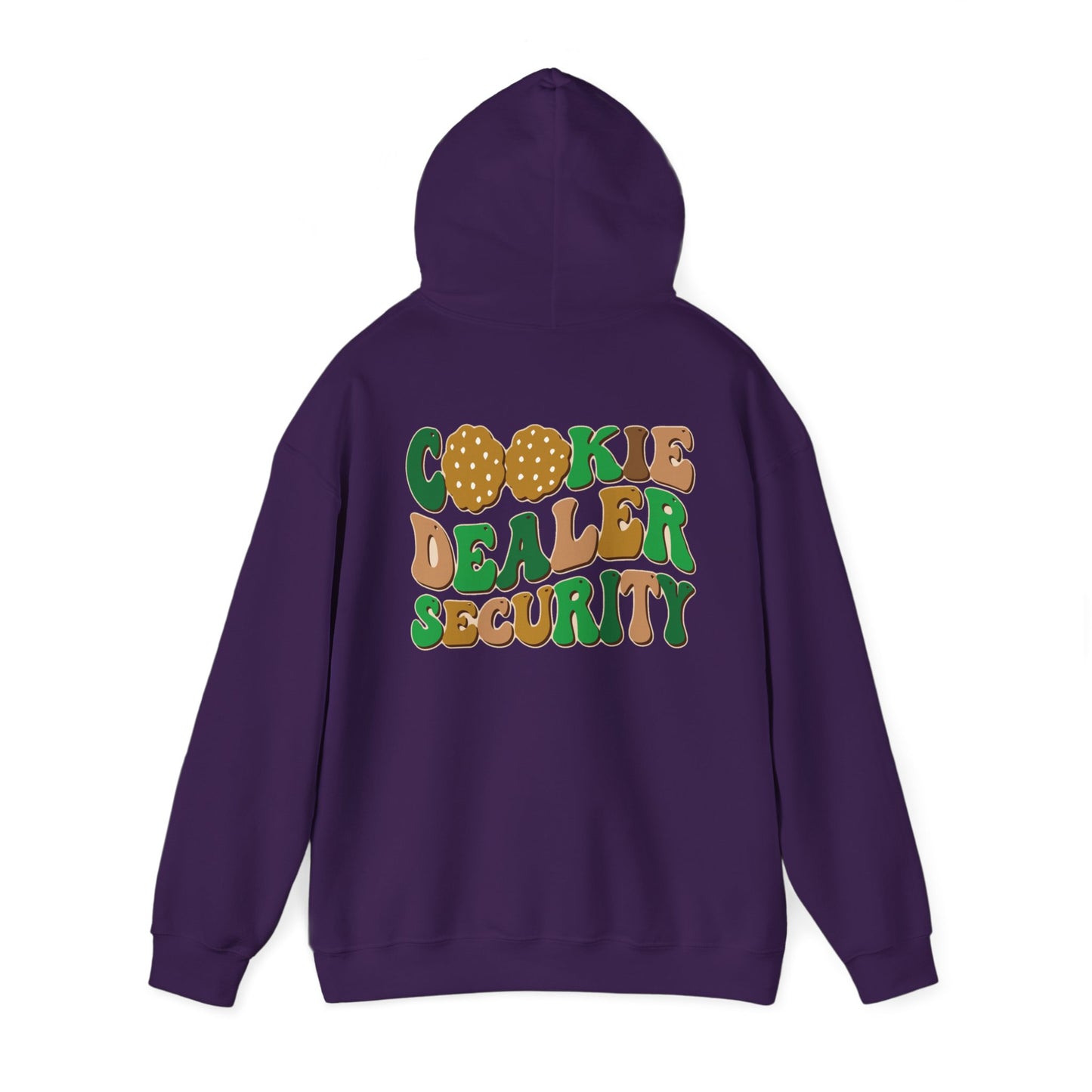 FRONT & BACK DESIGNS ! Girl Scout Mom - Cookie Dealer Security -  Hooded Sweatshirt