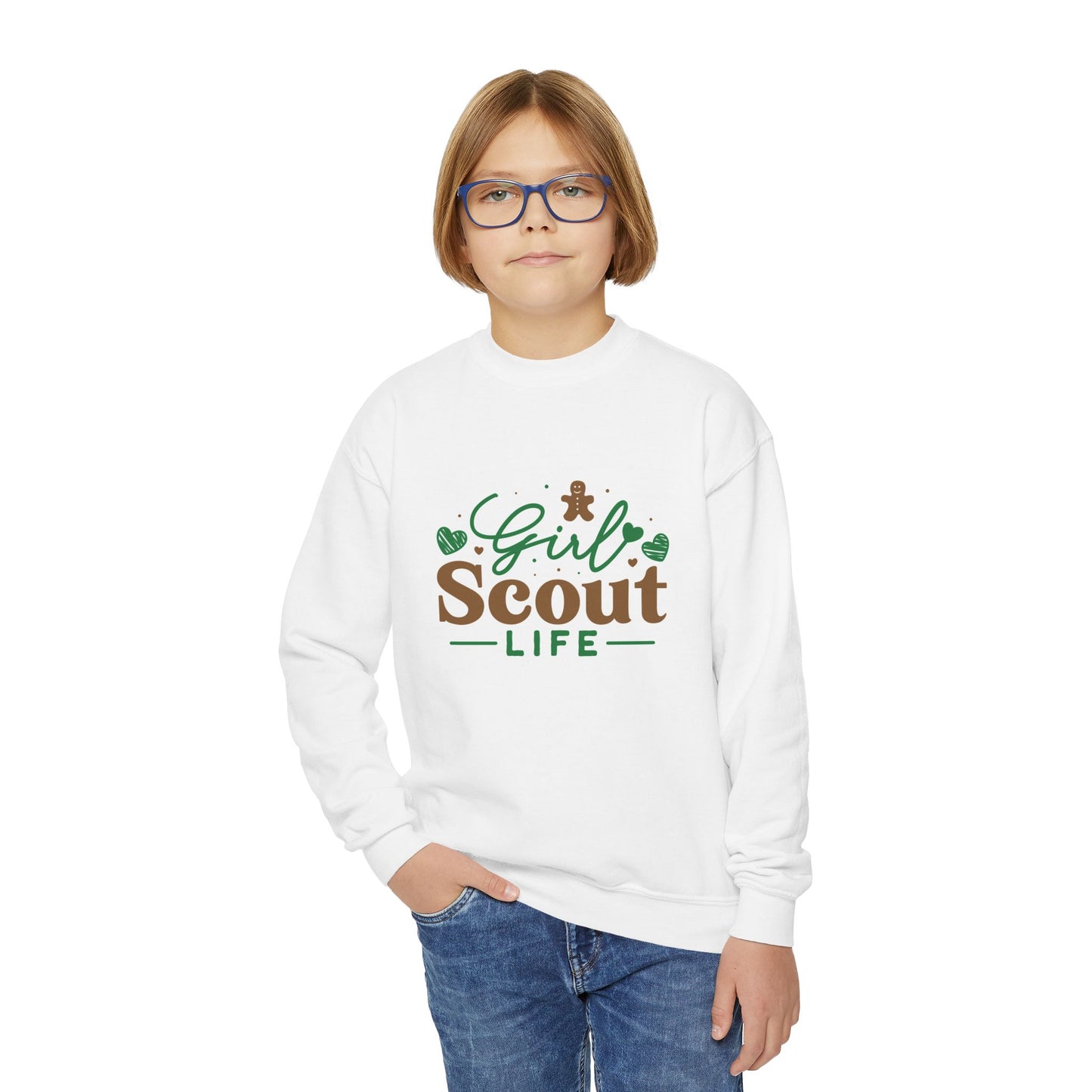 Girl Scout Life  - Youth Crewneck Sweatshirt