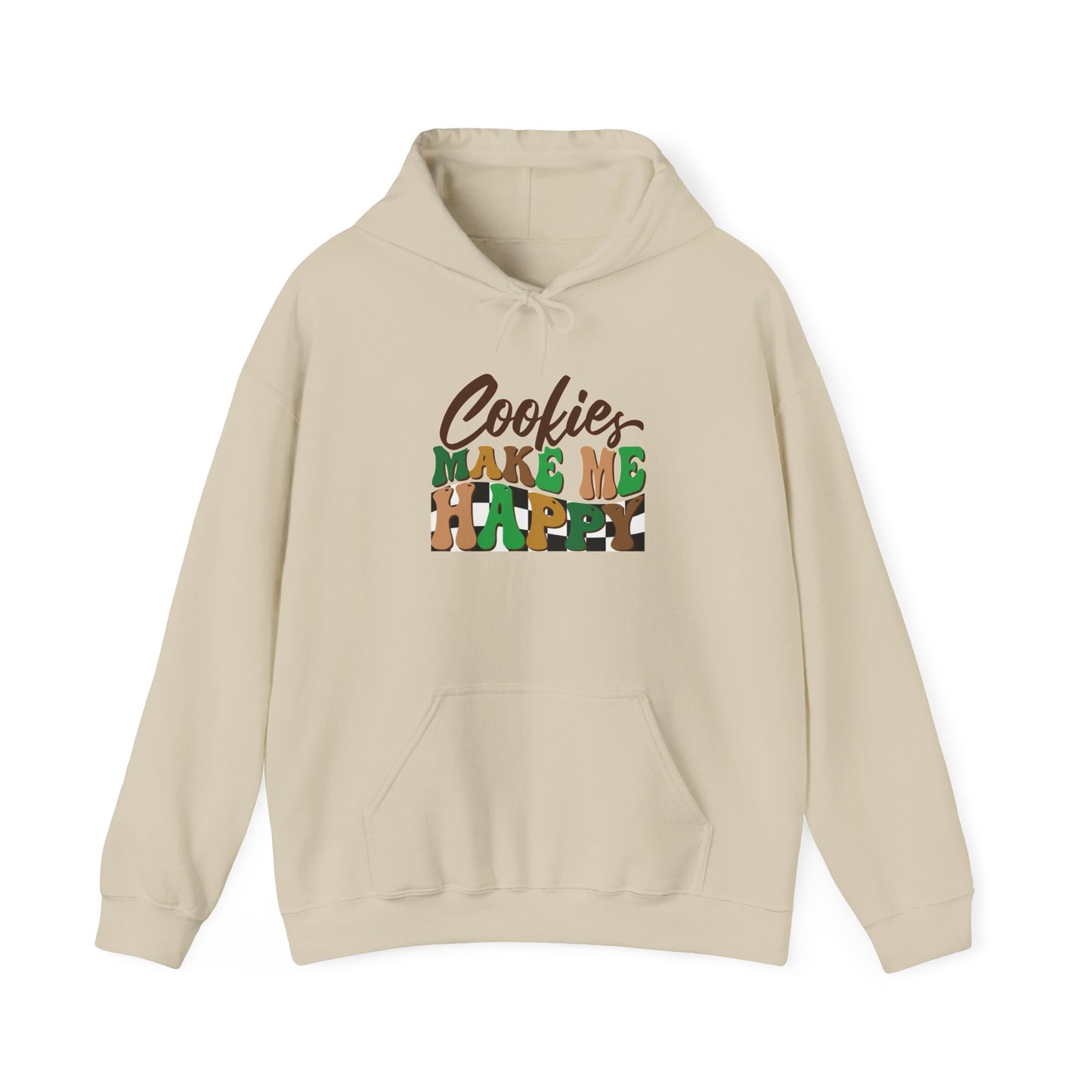 Cookies Make Me Happy- Adult Hooded Sweatshirt