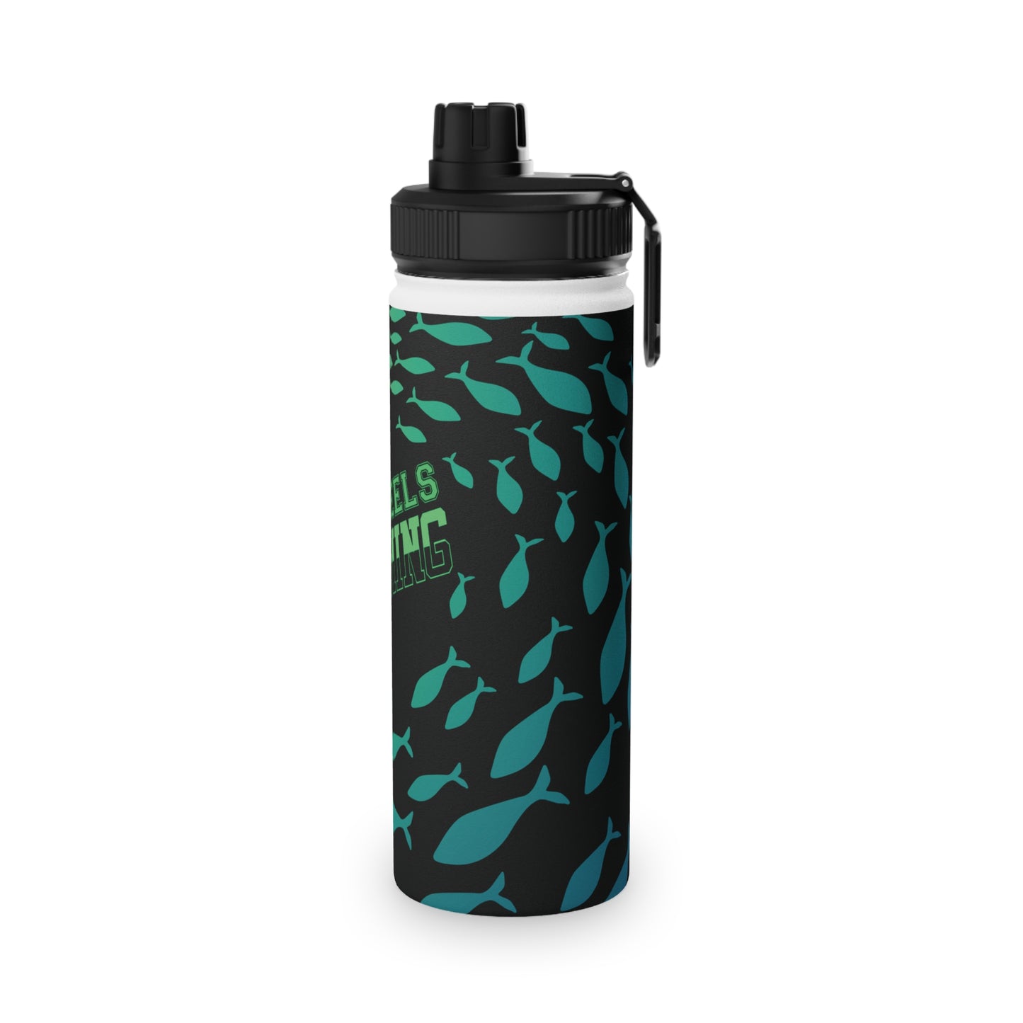 Benton Eels Stainless Steel Water Bottle, Sports Lid - FISH