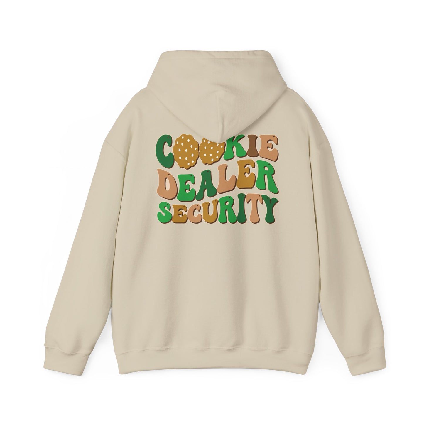 FRONT & BACK DESIGNS ! Girl Scout Mom - Cookie Dealer Security -  Hooded Sweatshirt