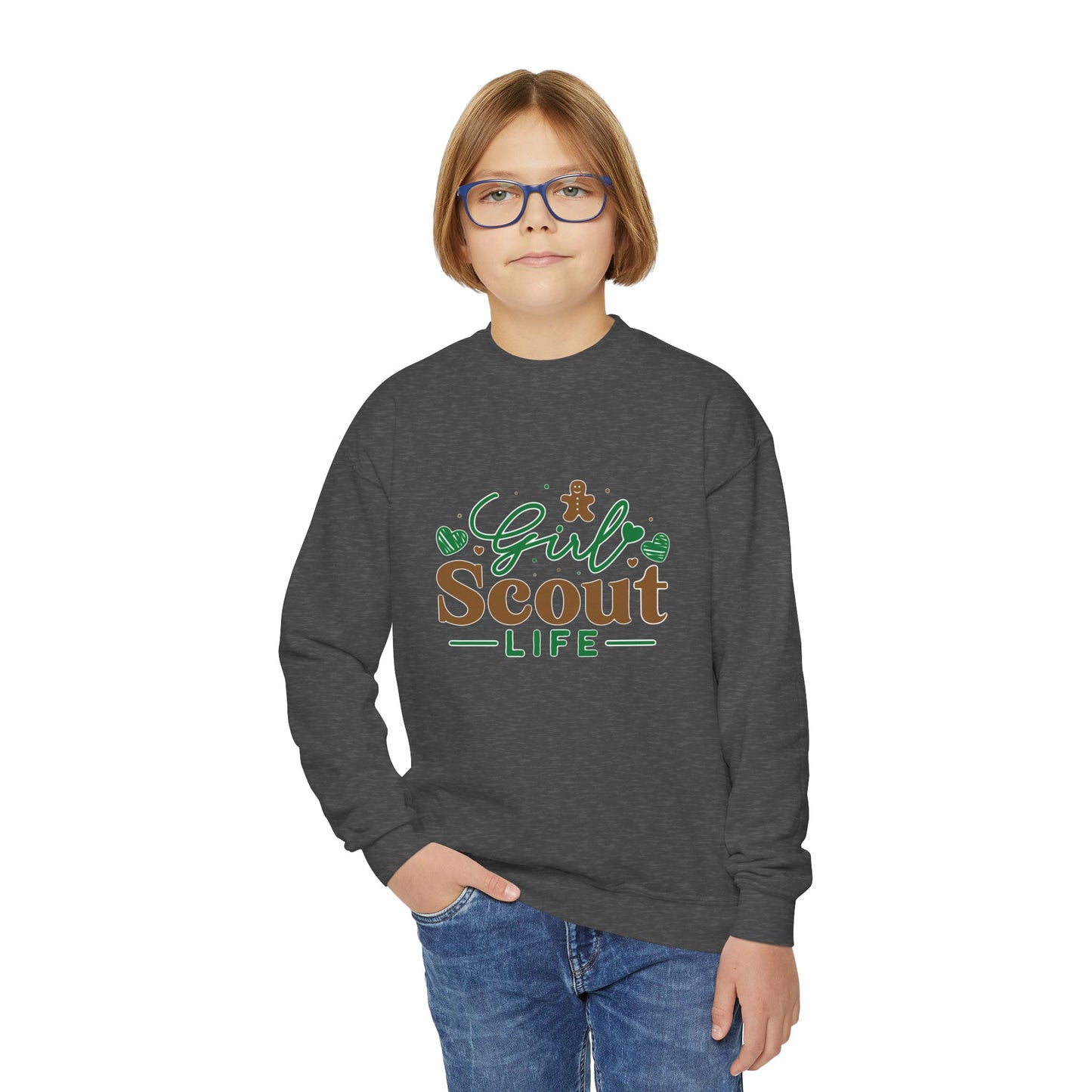 Girl Scout Life  - Youth Crewneck Sweatshirt