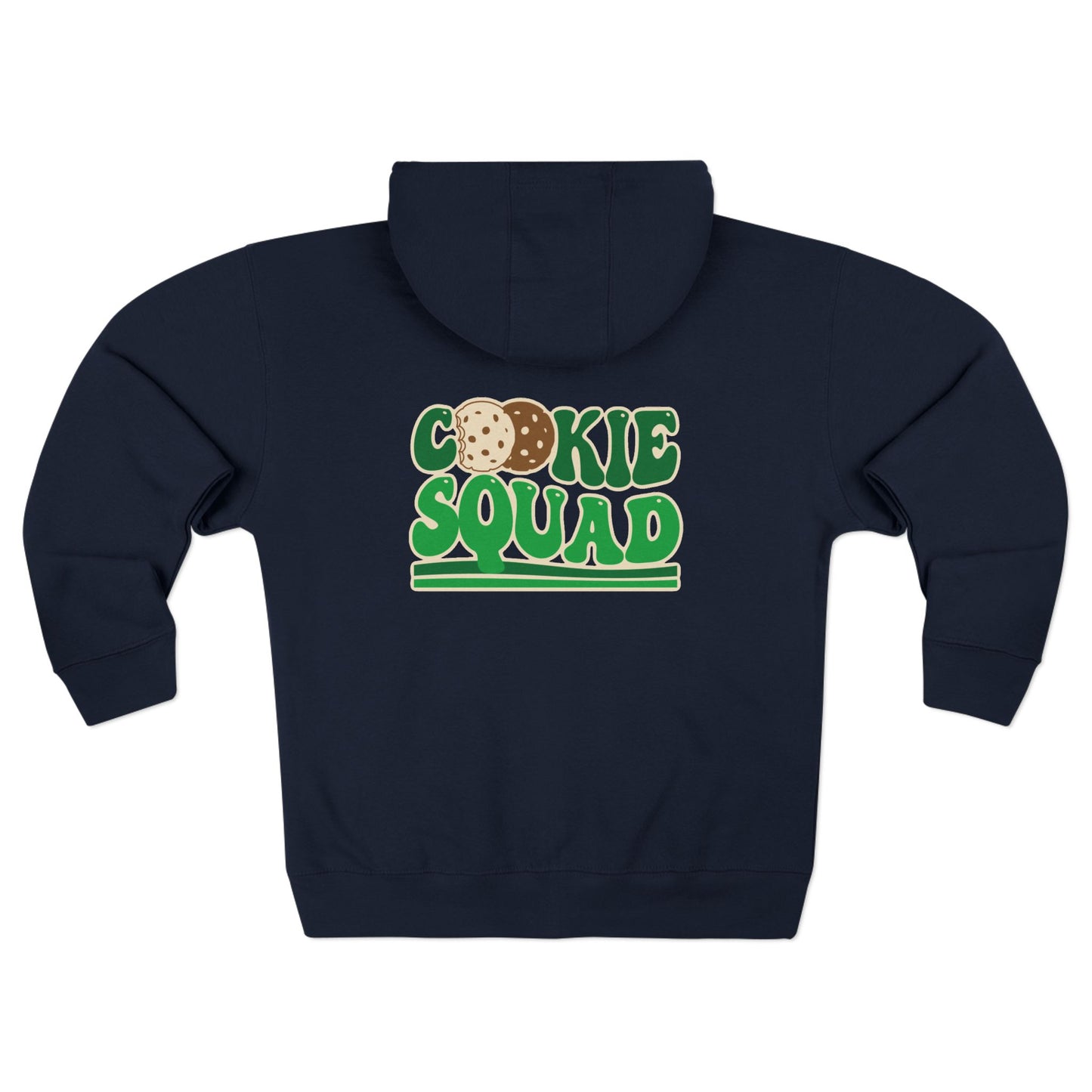 FRONT & BACK DESIGN ! Cookie Squad - Girl Scout Mom - Adult Unisex Zip Hoodie