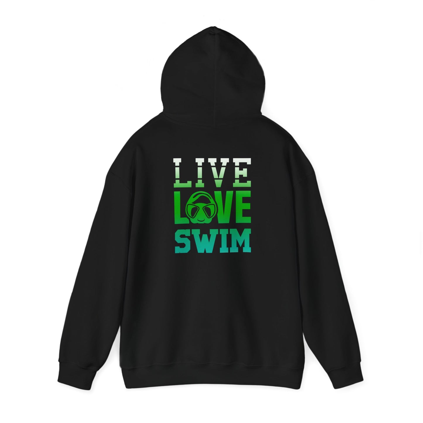 Adult Hoodie - Live, Love, Swim