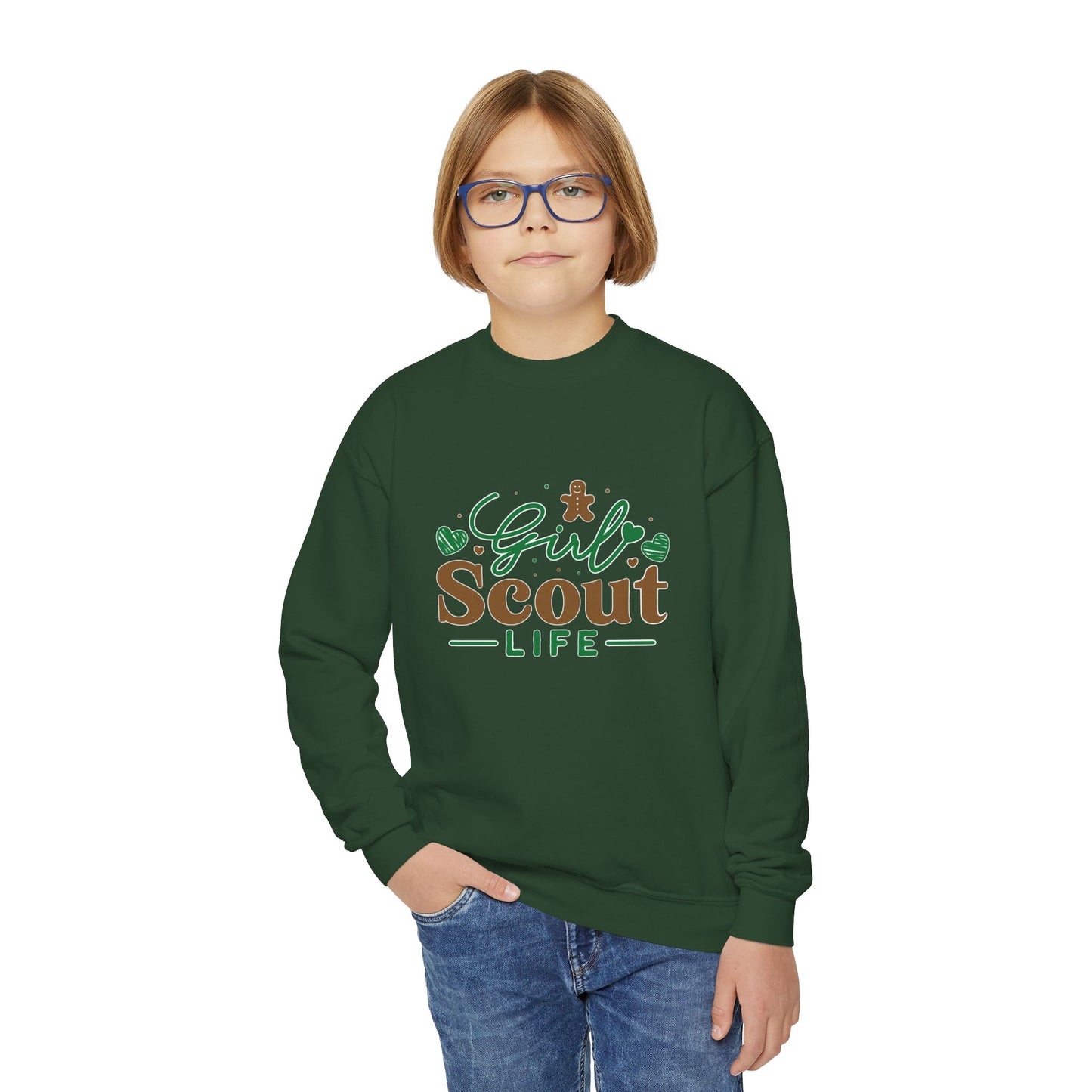 Girl Scout Life  - Youth Crewneck Sweatshirt