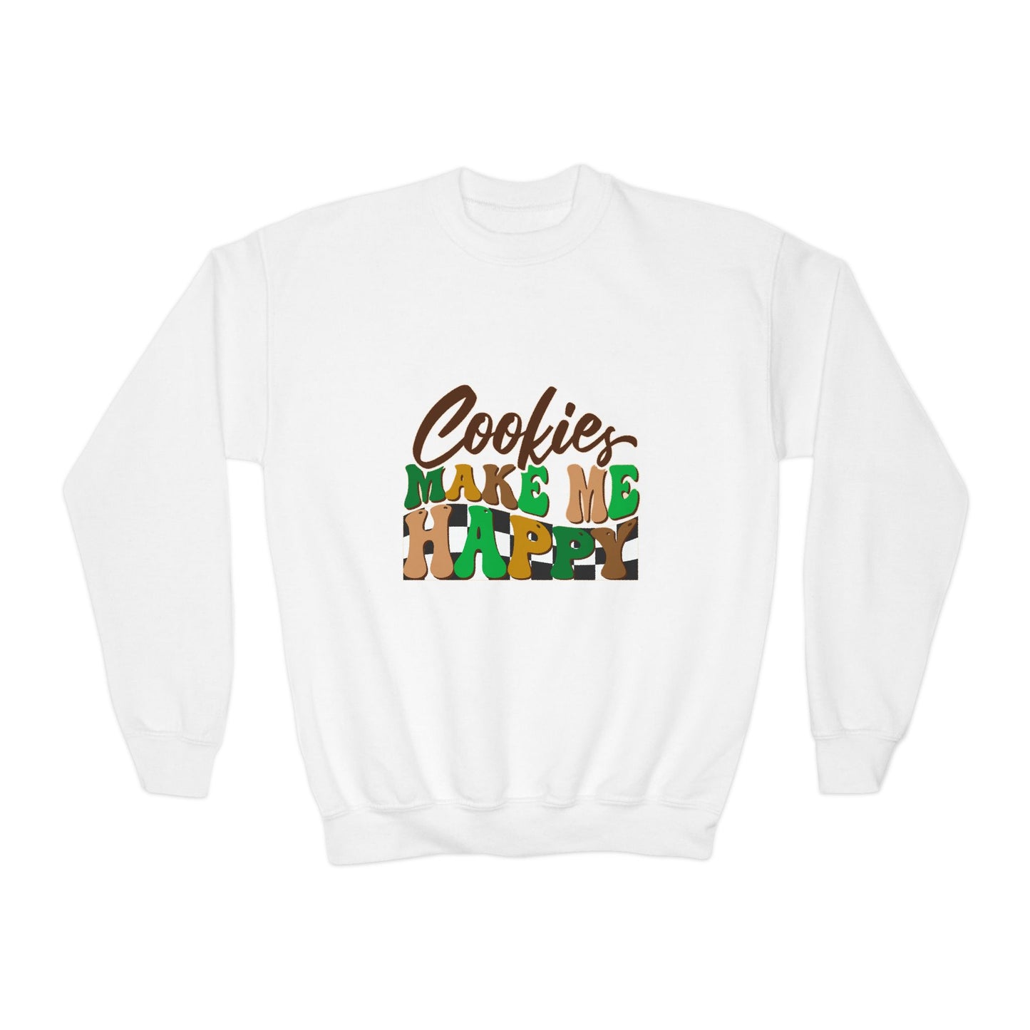 Cookies Make Me Happy- Youth Crewneck Sweatshirt