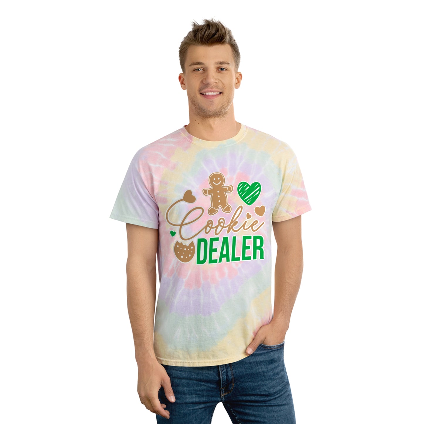 Cookie Dealer  - Adult Tie-Dye Tee, Spiral