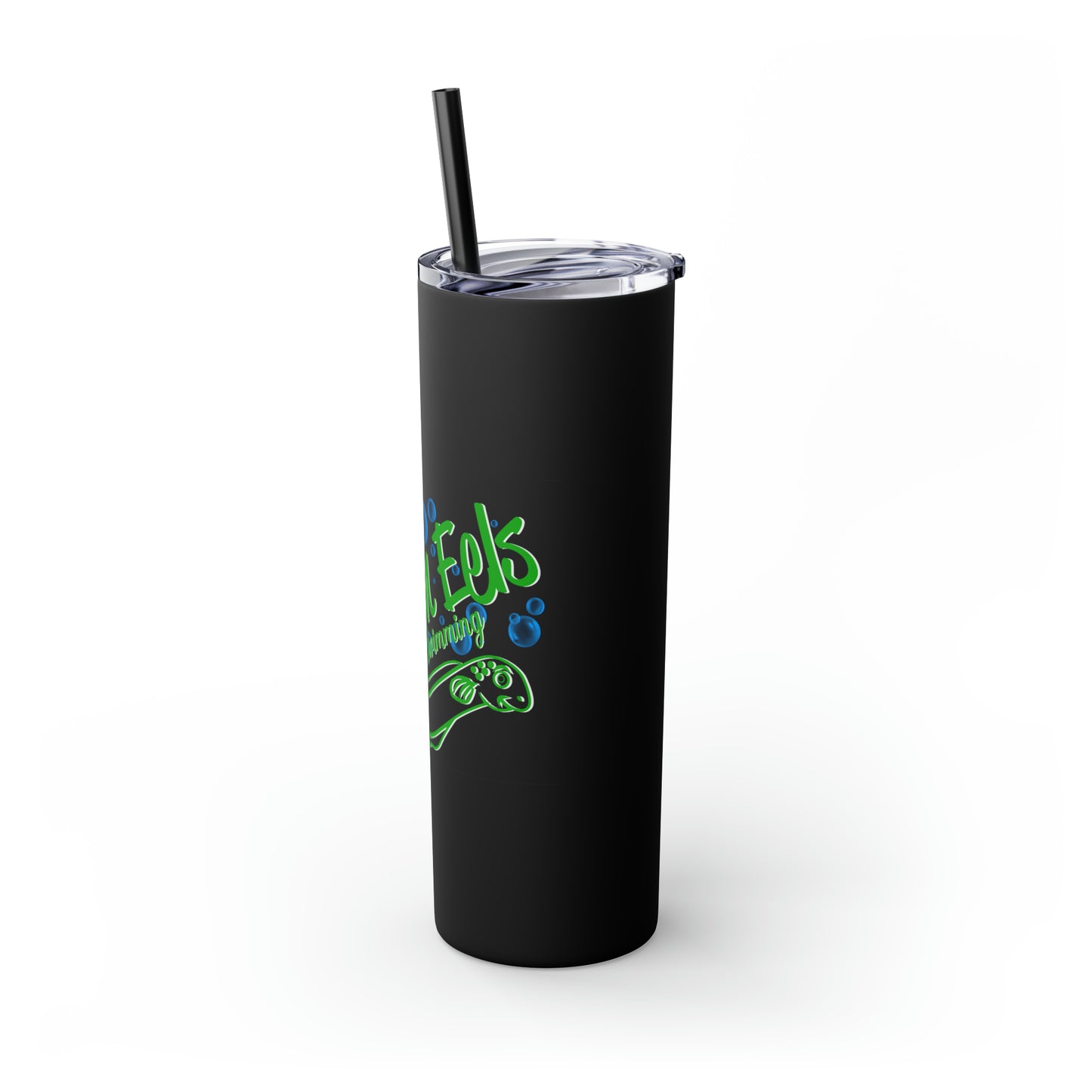 Benton Eels Skinny Tumbler with Straw, 20oz