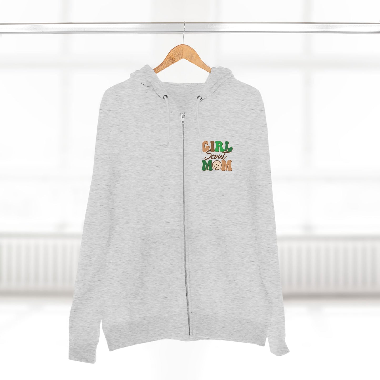 FRONT & BACK DESIGN ! Girl Scout Mom - Cookie Dealer Security - Adult Unisex Zip Hoodie