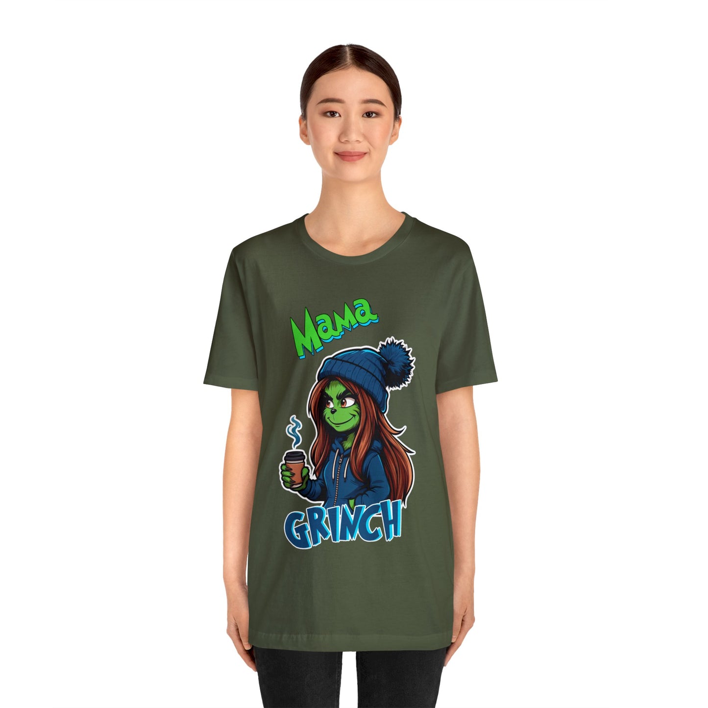 Adult - Mama Grinch Blue design T-Shirt