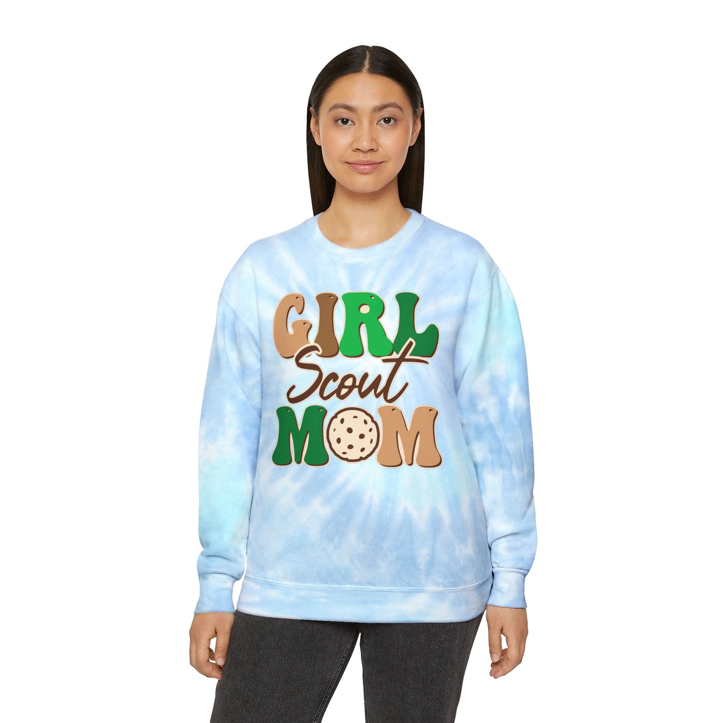 Girl Scout Mom - Adult Unisex Tie-Dye Sweatshirt