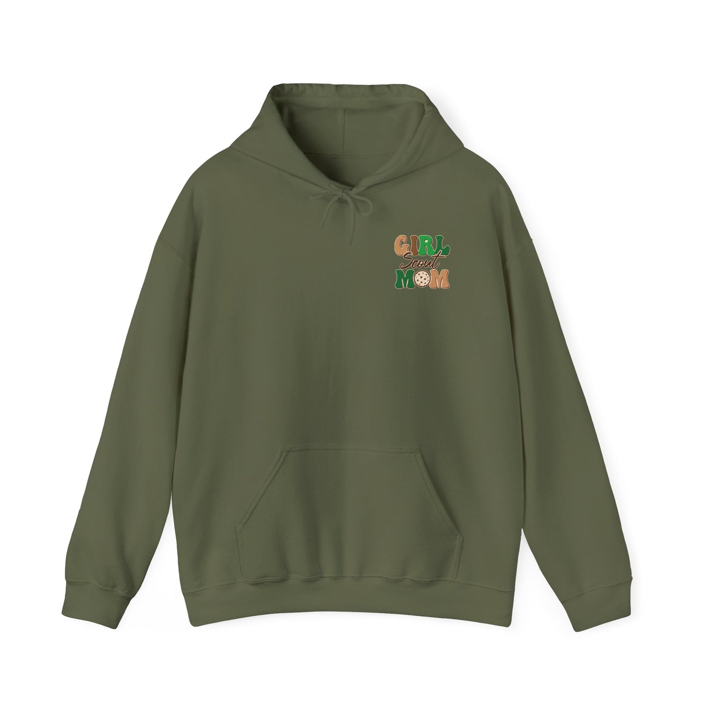 FRONT & BACK DESIGNS ! Girl Scout Mom - Cookie Dealer Security -  Hooded Sweatshirt