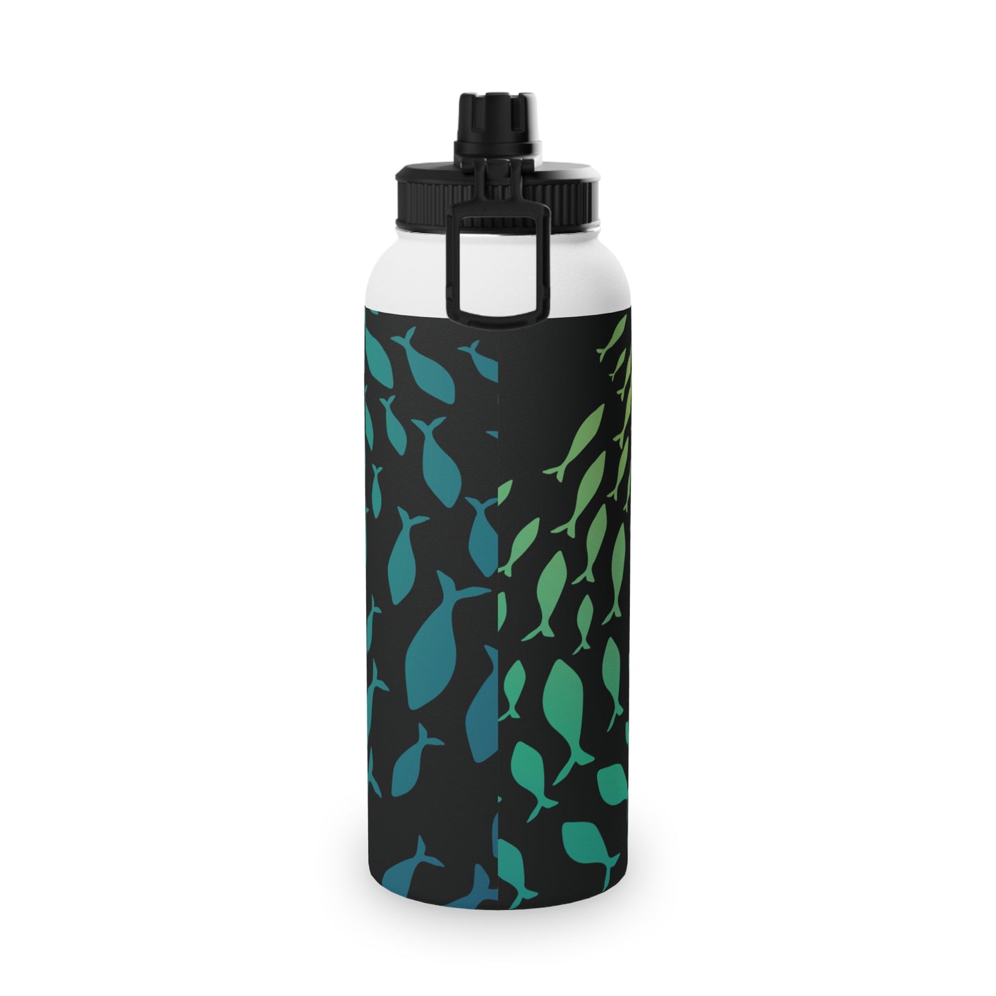 Benton Eels Stainless Steel Water Bottle, Sports Lid - FISH