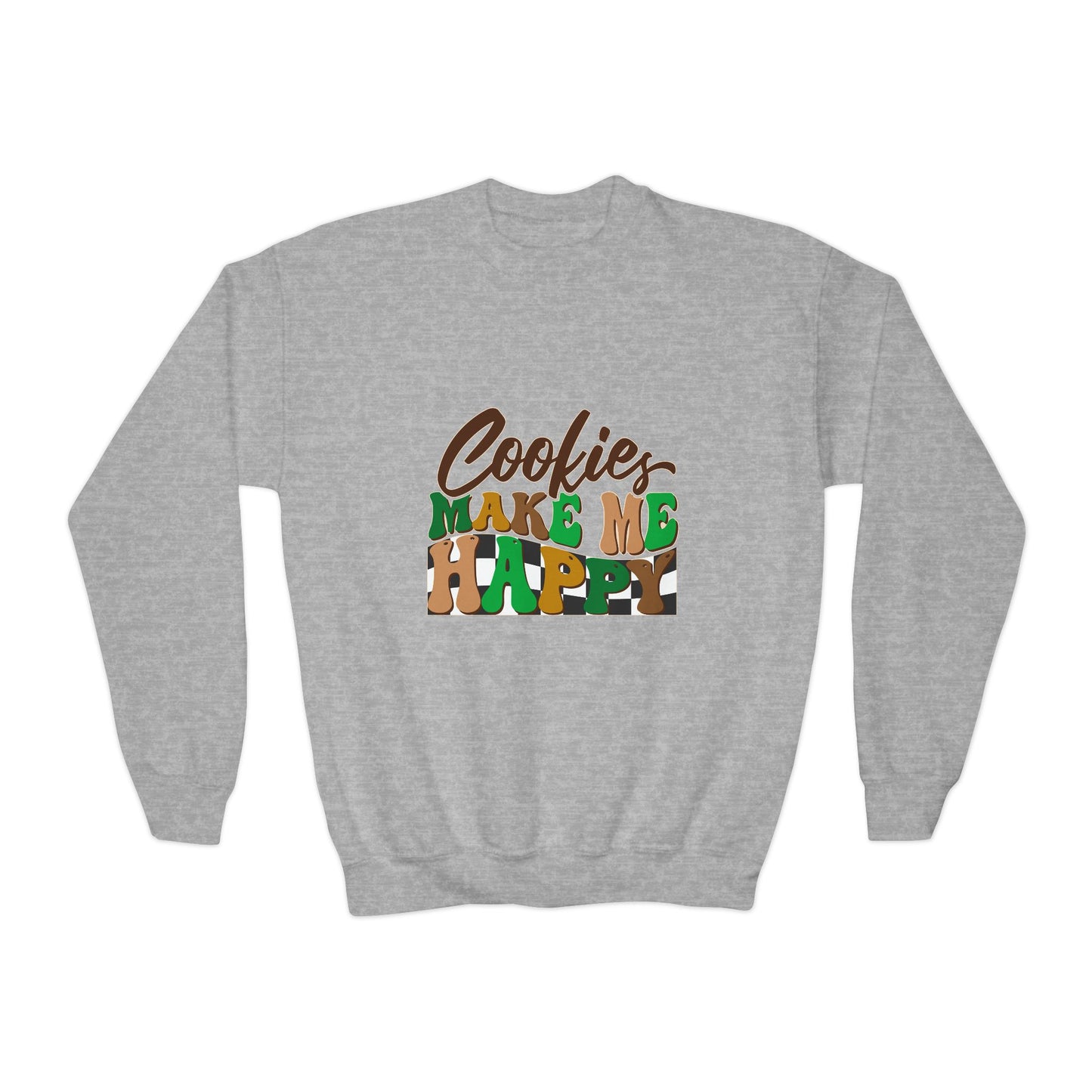 Cookies Make Me Happy- Youth Crewneck Sweatshirt