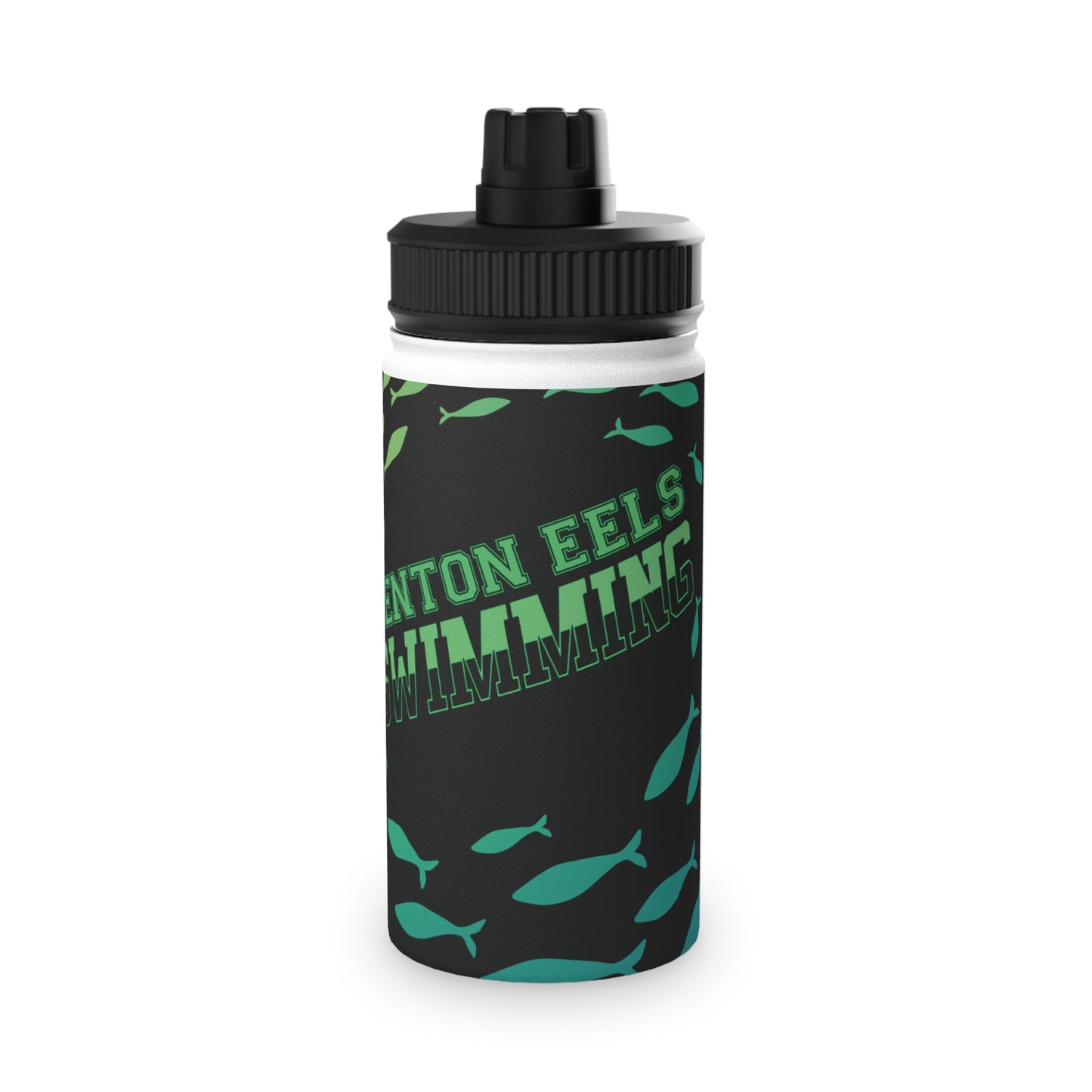 Benton Eels Stainless Steel Water Bottle, Sports Lid - FISH