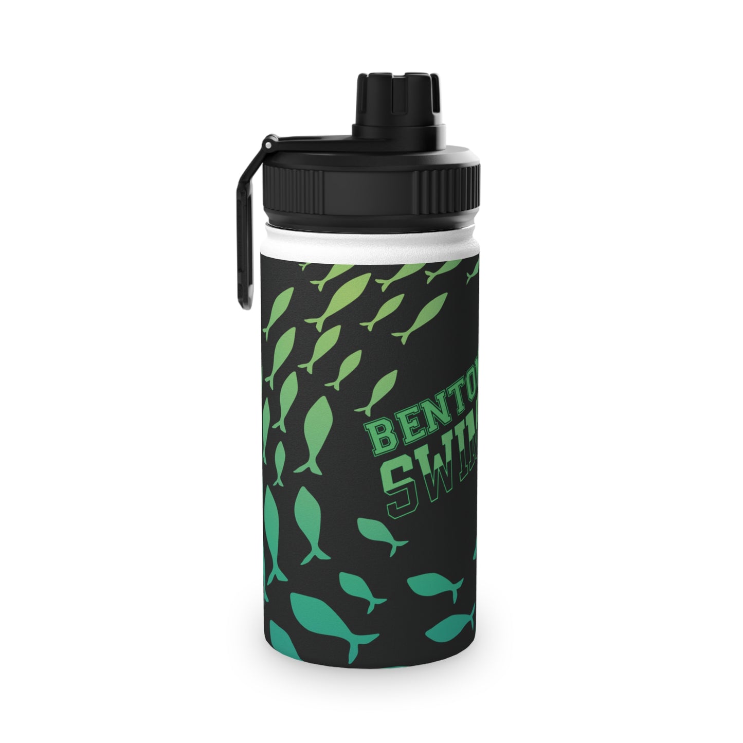 Benton Eels Stainless Steel Water Bottle, Sports Lid - FISH