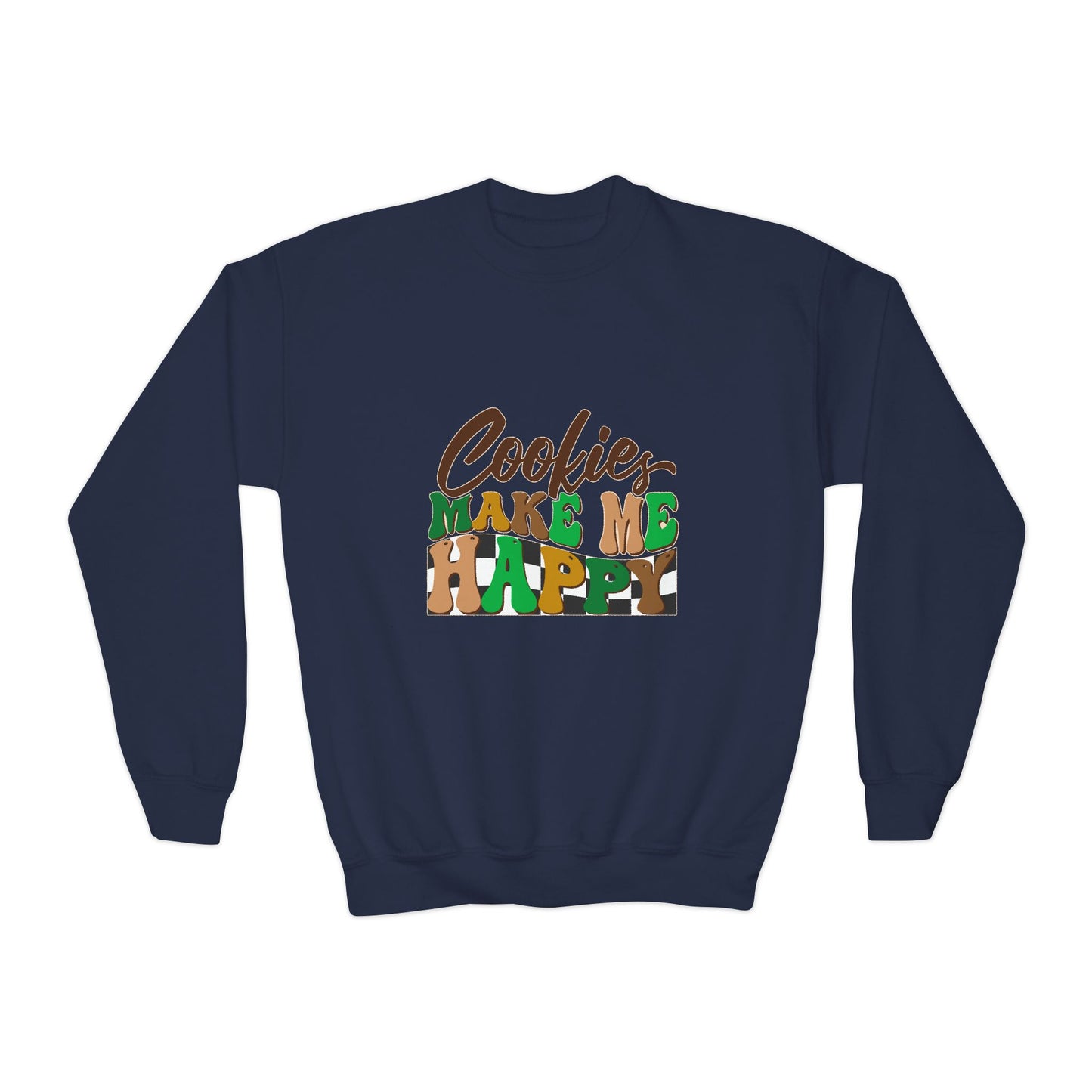 Cookies Make Me Happy- Youth Crewneck Sweatshirt