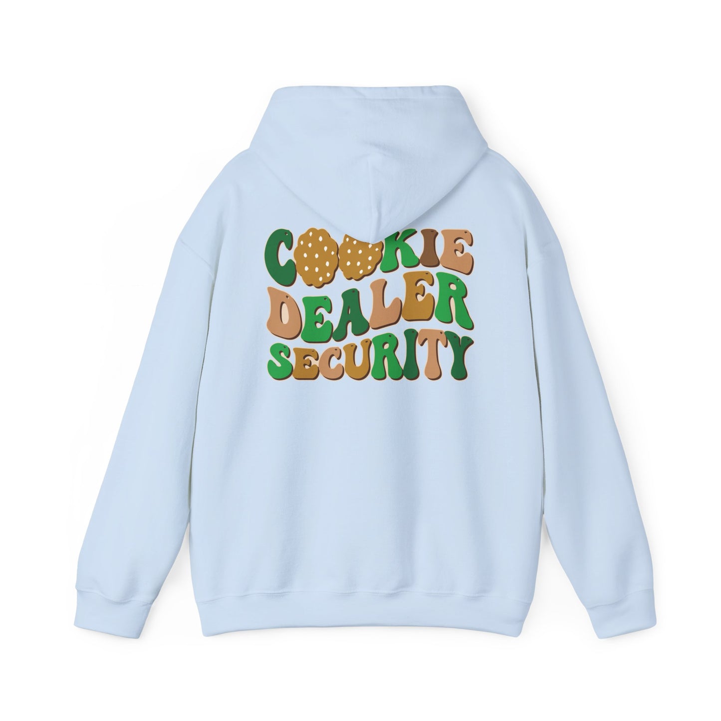 FRONT & BACK DESIGNS ! Girl Scout Mom - Cookie Dealer Security -  Hooded Sweatshirt