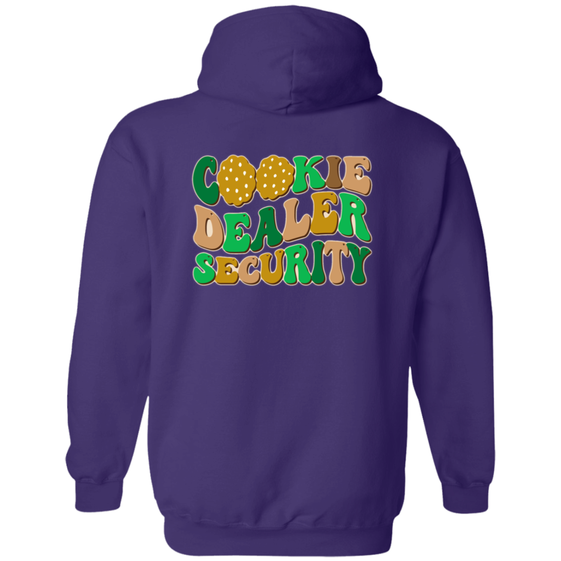 Girl Scout Mom - Cookie Dealer Security - Adult  Zip Up Hooded Sweatshirt