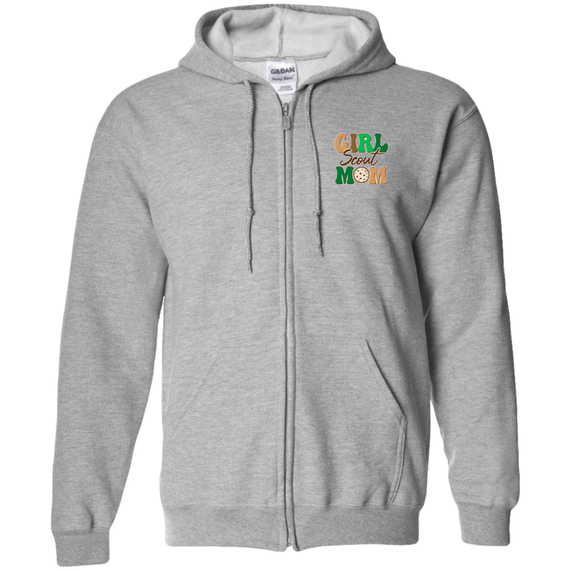 Girl Scout Mom - Cookie Dealer Security - Adult  Zip Up Hooded Sweatshirt