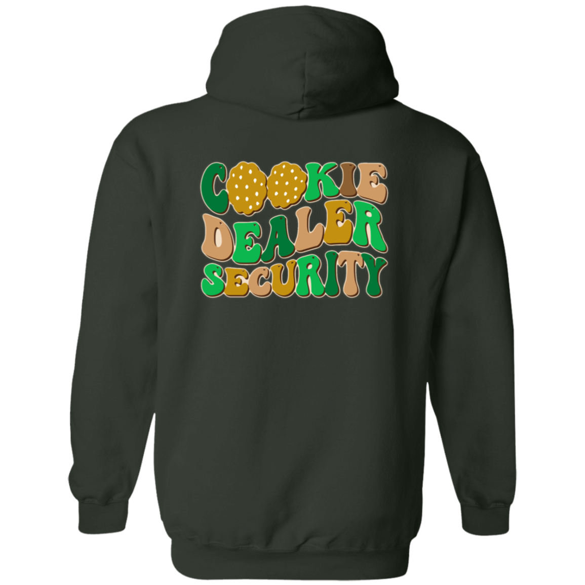 Girl Scout Mom - Cookie Dealer Security - Adult  Zip Up Hooded Sweatshirt