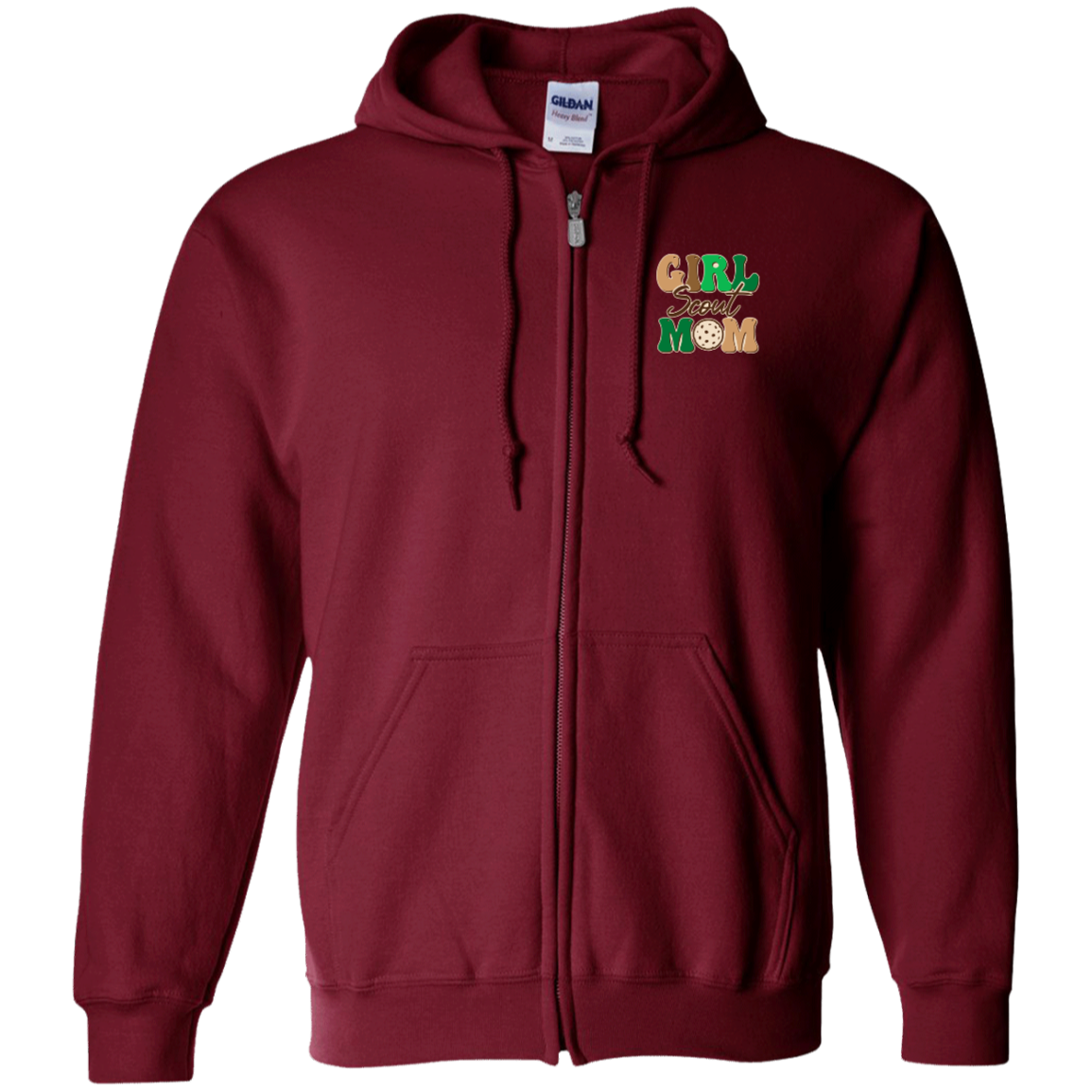 Girl Scout Mom - Cookie Dealer Security - Adult  Zip Up Hooded Sweatshirt