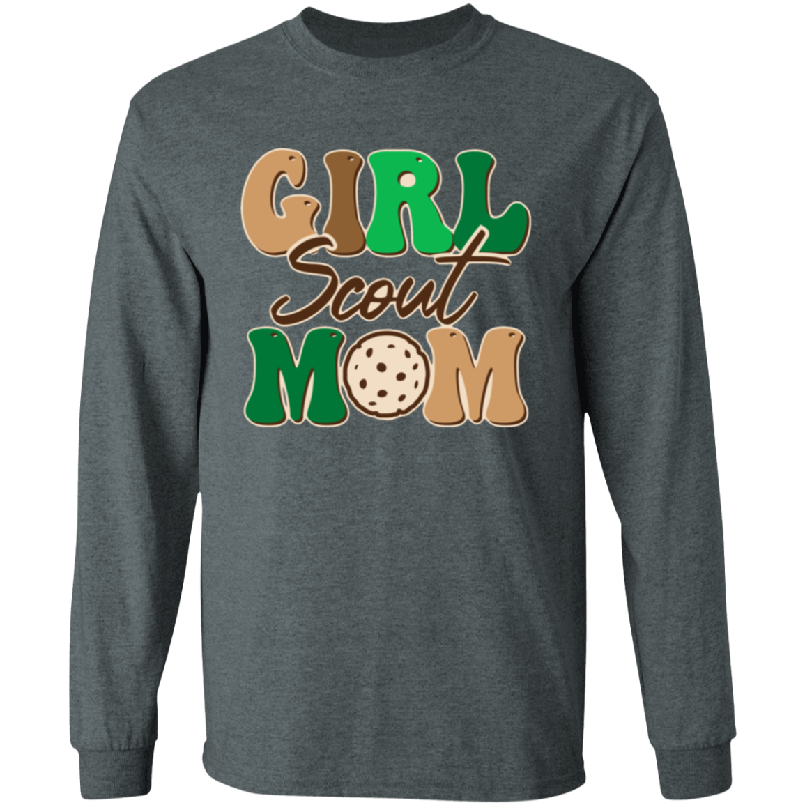 Girl Scout Mom Adult  Long Sleeve T-Shirt 5.3 oz.