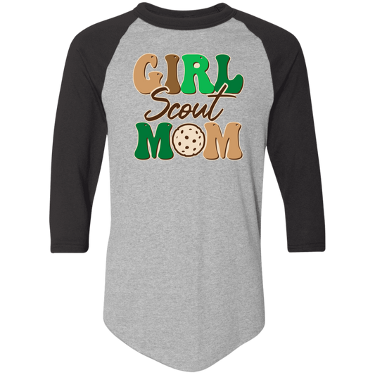 Girl Scout Mom Adult Colorblock Raglan Jersey