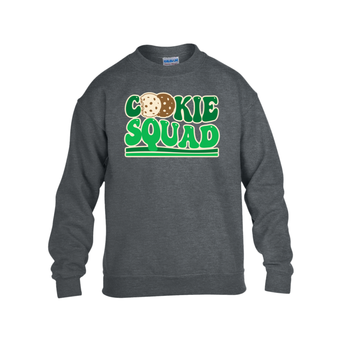 Cookie Squad Youth Heavy Blend Fleece Crew