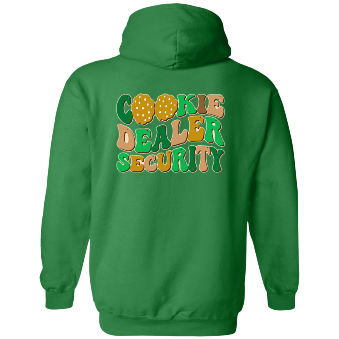 Girl Scout Mom - Cookie Dealer Security - Adult  Zip Up Hooded Sweatshirt