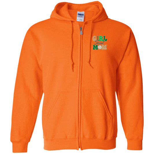 Girl Scout Mom Adult Zip Up Hooded Sweatshirt