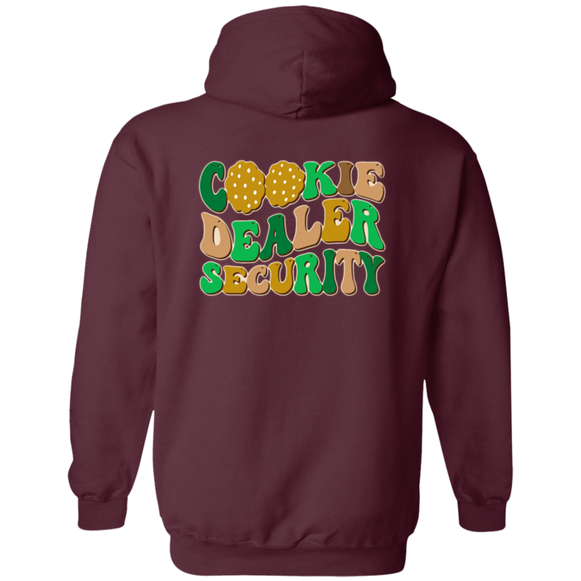 Girl Scout Mom - Cookie Dealer Security - Adult  Zip Up Hooded Sweatshirt