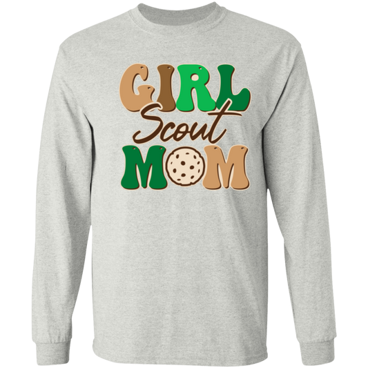 Girl Scout Mom Adult  Long Sleeve T-Shirt 5.3 oz.