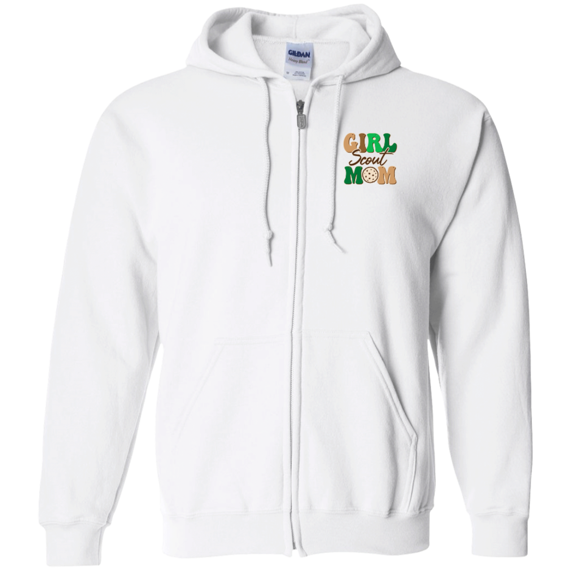 Girl Scout Mom - Cookie Dealer Security - Adult  Zip Up Hooded Sweatshirt