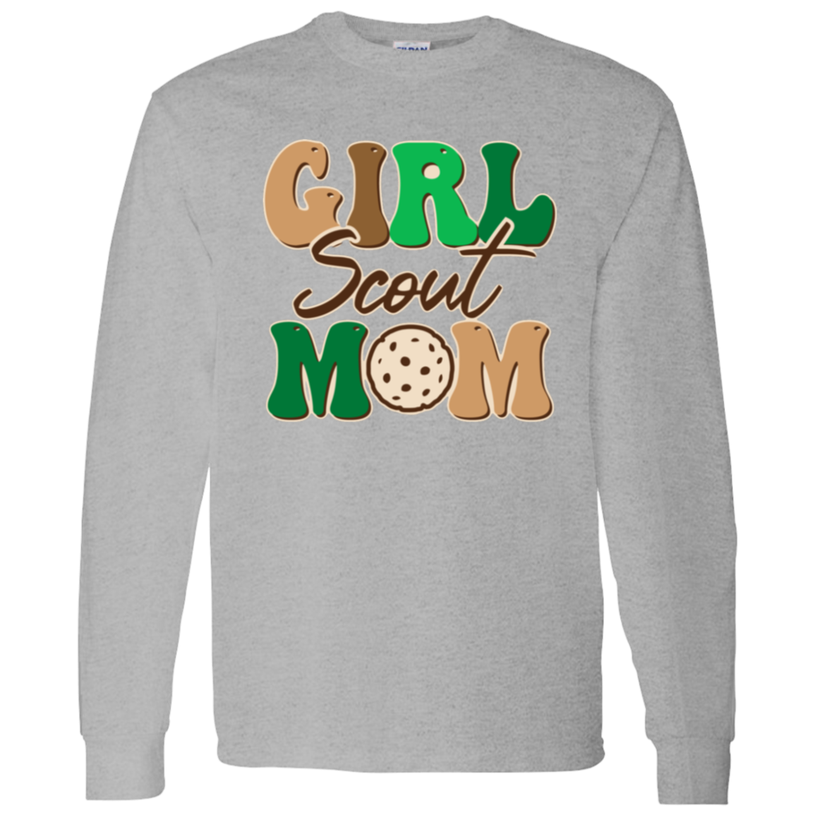 Girl Scout Mom Adult  Long Sleeve T-Shirt 5.3 oz.