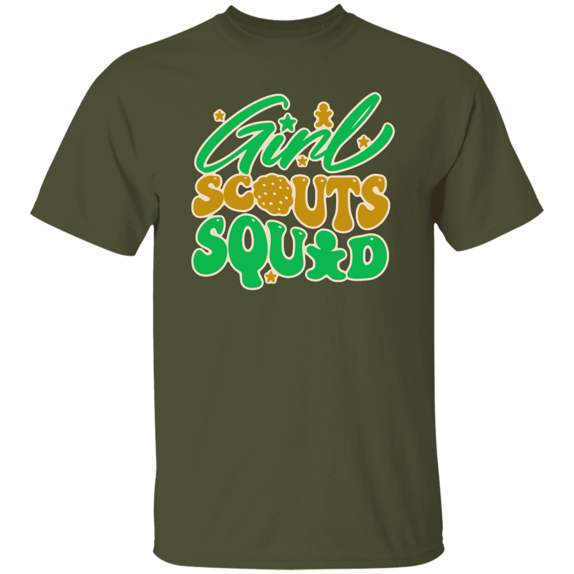 Girl Scout Squad #2 Adult T-Shirt