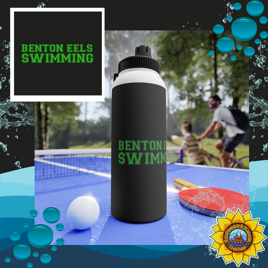 Benton Eels Stainless Steel Water Bottle, Sports Lid