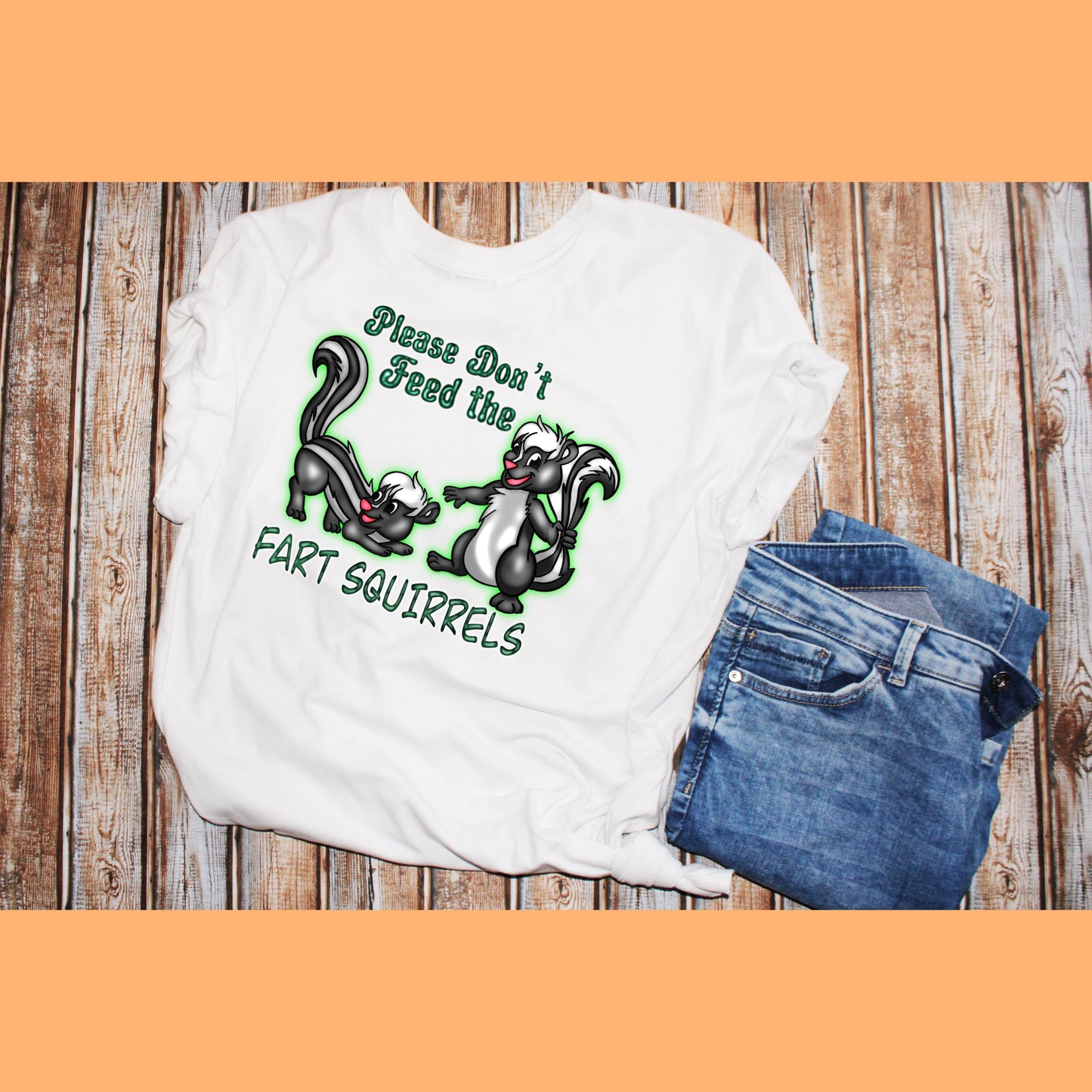 Don’t feed the Fart squirrels! Sublimation digital design