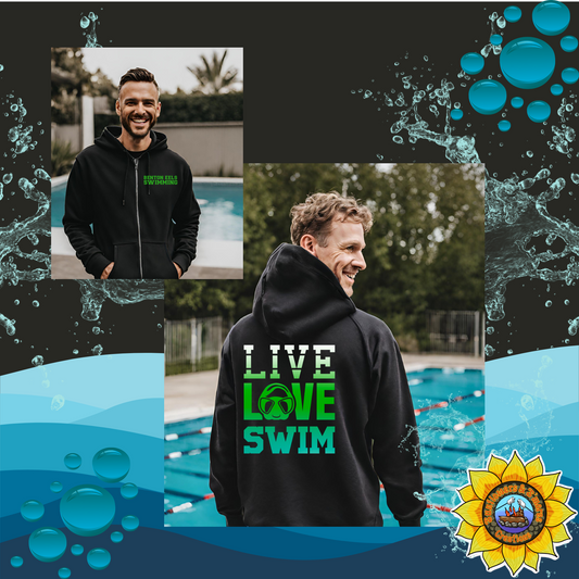 BENTON EELS ADULT ZIP-UP - LIVE LOVE SWIM